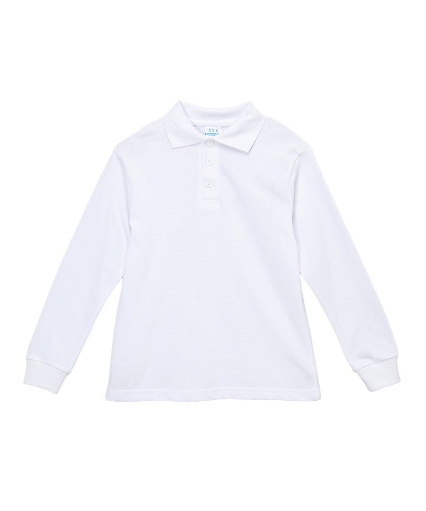 Wholesale Adult Size long Sleeve Pique Polo Shirt School Uniform