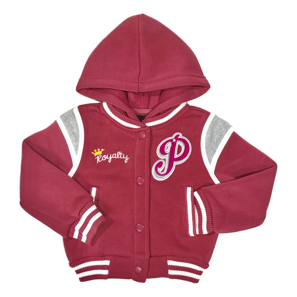 Buy Red And Pink Varsity Jacket For Womens